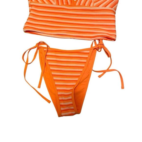 Samiol Striped Orange Tankini 2 Piece Large NWT - Picture 4 of 6